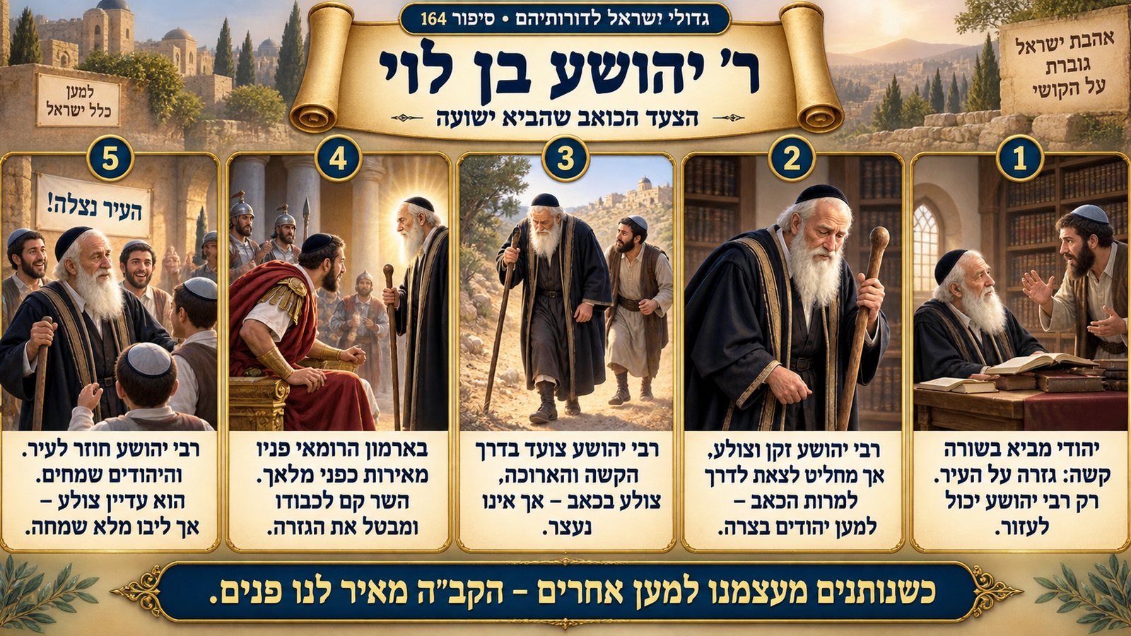 תמונת סיכום — ר' יהושע בן לוי: ר' יהושע בן לוי