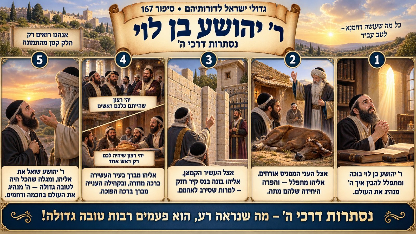 תמונת סיכום — ר' יהושע בן לוי: ר' יהושע בן לוי