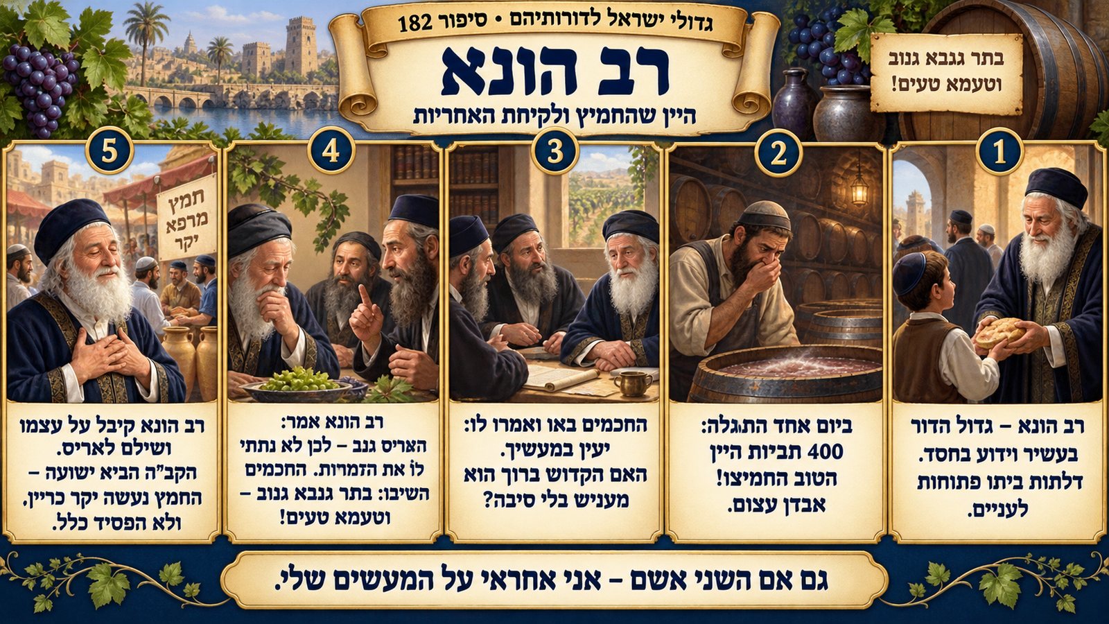 תמונת סיכום — רב הונא: רב הונא