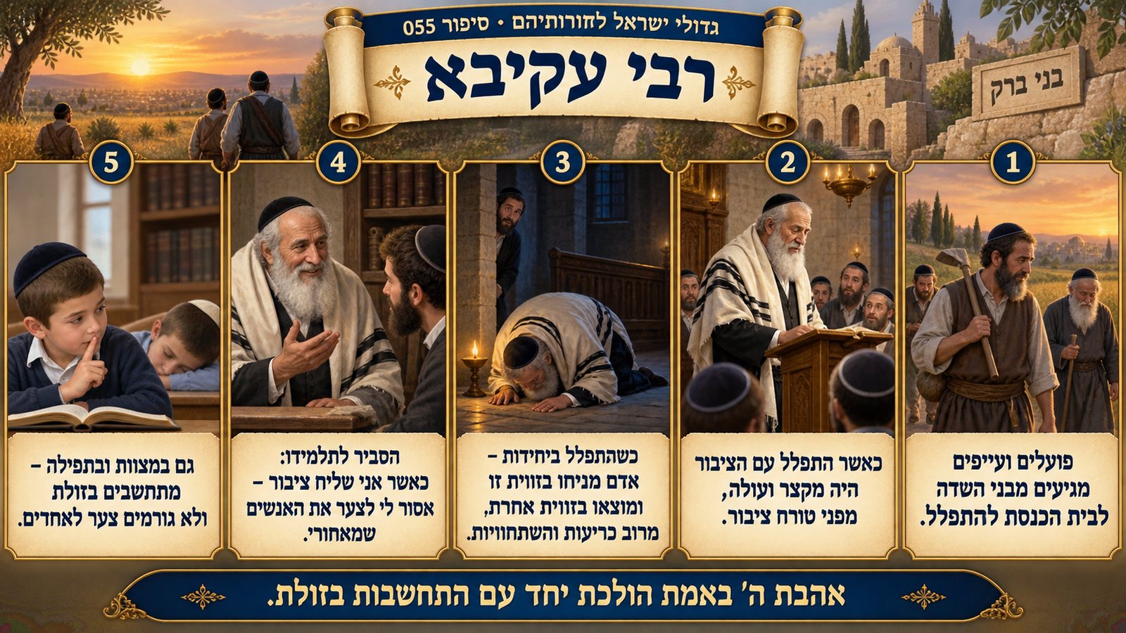תמונת סיכום — רבי עקיבא: רבי עקיבא