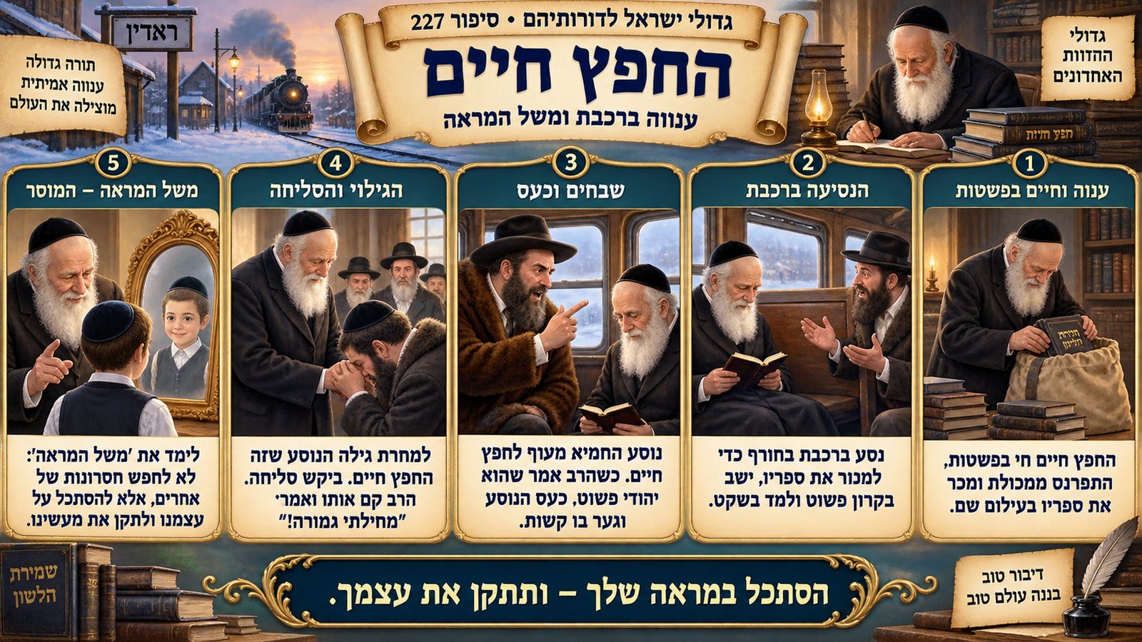 תמונת סיכום — גדולי הדורות האחרונים: החפץ חיים