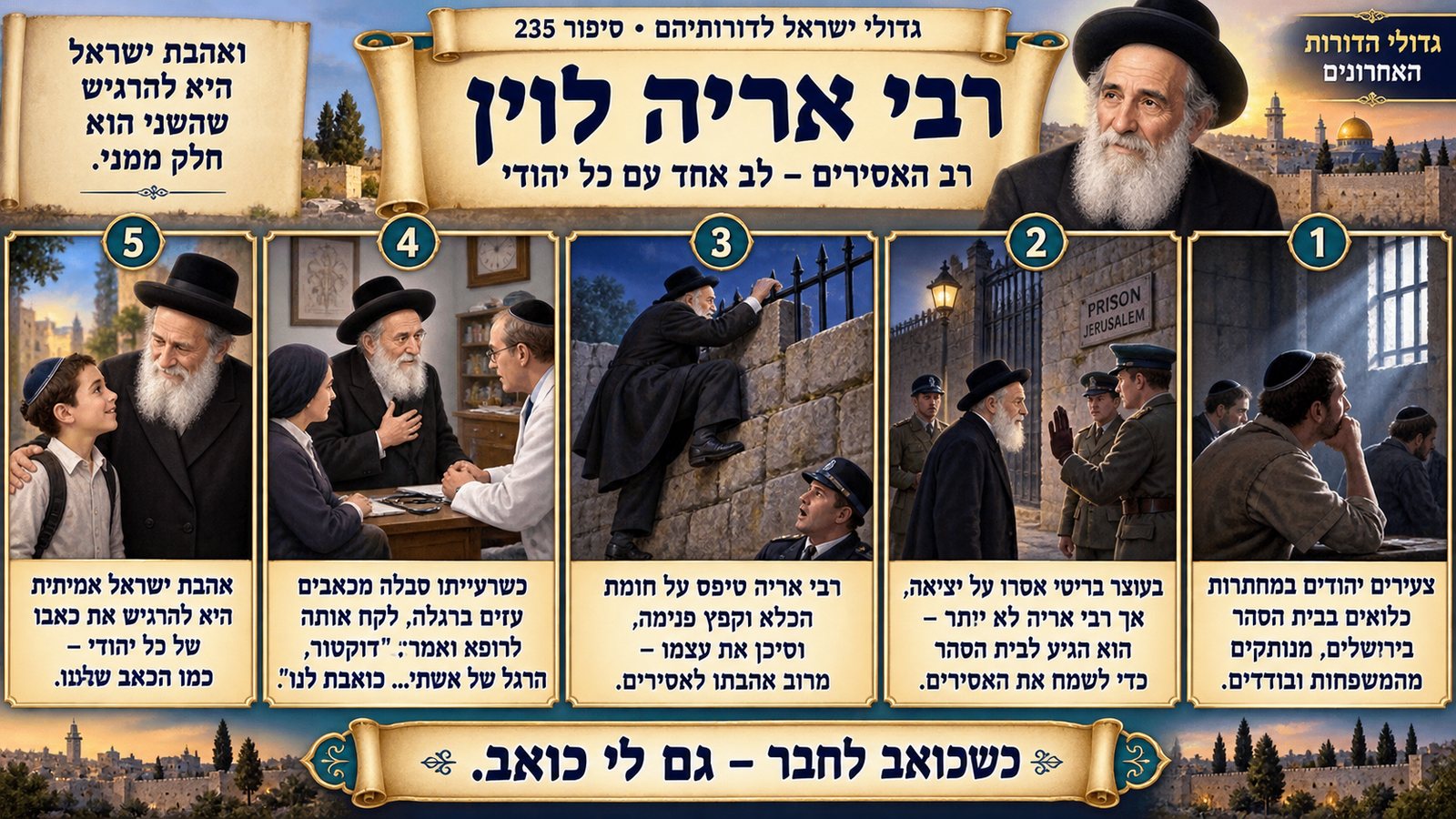 תמונת סיכום — גדולי הדורות האחרונים: רבי אריה לוין