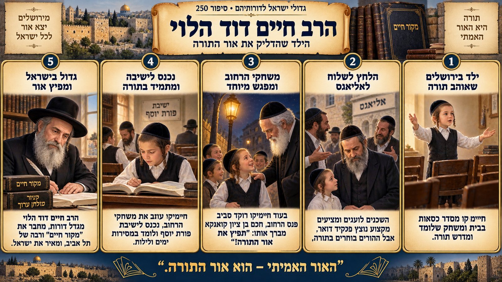 תמונת סיכום — ציונות דתית ומחנכים: הרב חיים דוד הלוי