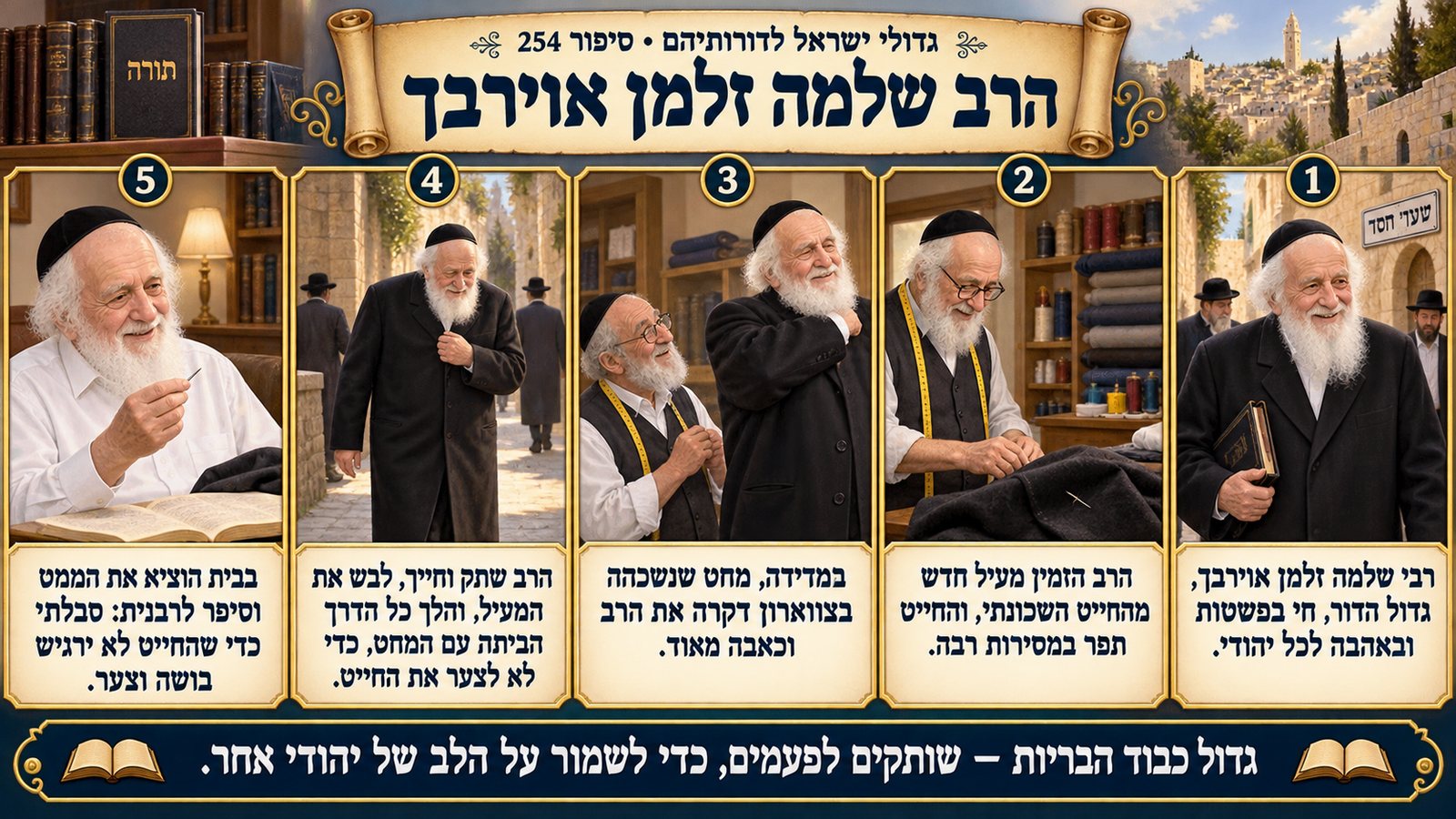 תמונת סיכום — אחרונים נוספים: הרב שלמה זלמן אוירבך