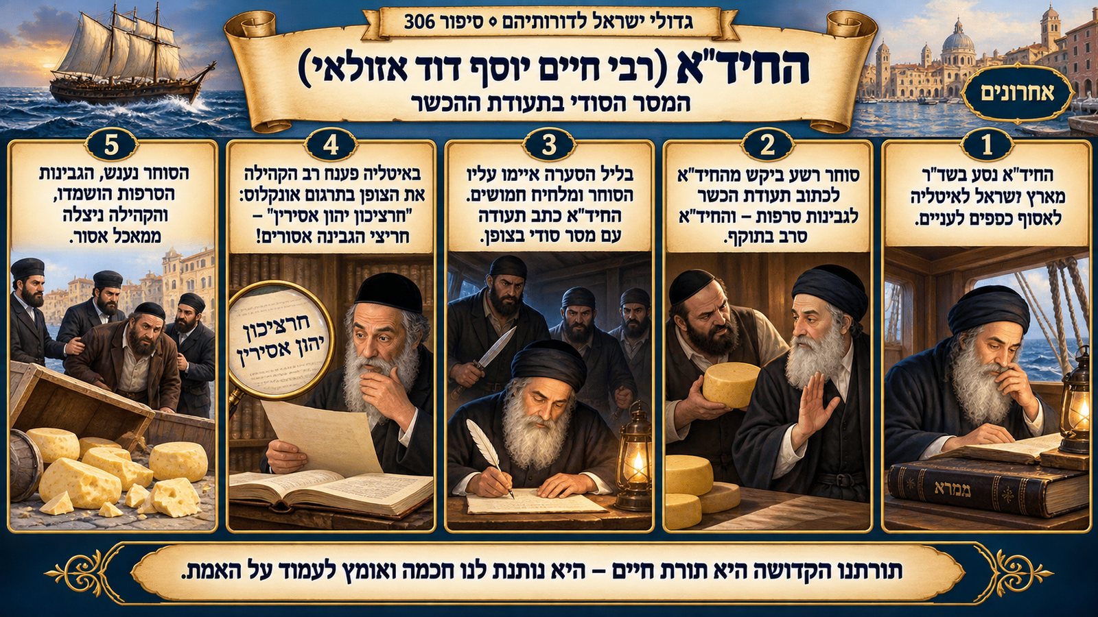 תמונת סיכום — אחרונים: החיד"א (רבי חיים יוסף דוד אזולאי)
