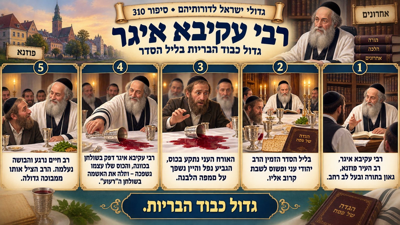 תמונת סיכום — אחרונים: רבי עקיבא איגר