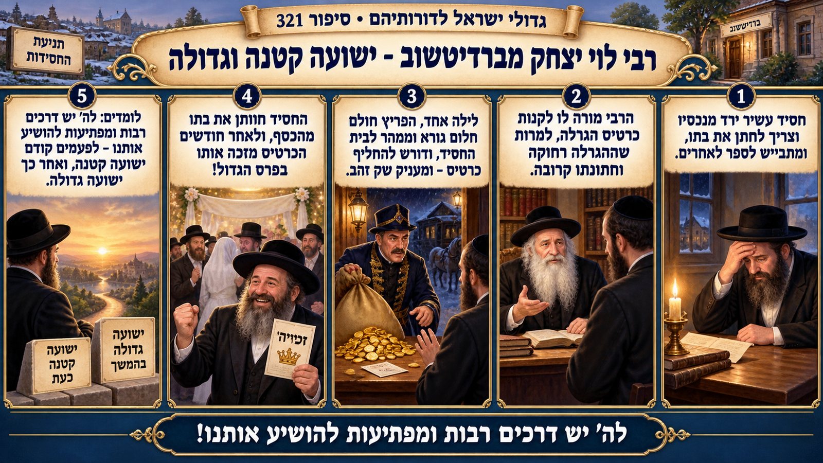 תמונת סיכום — תנועת החסידות: רבי לוי יצחק מברדיטשוב - ישועה קטנה וגדולה