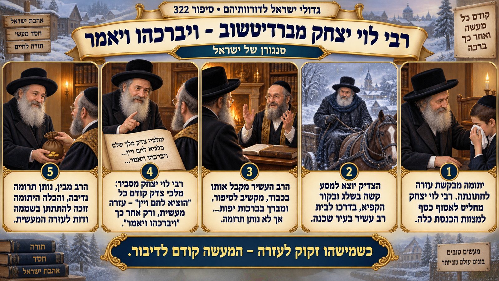 תמונת סיכום — תנועת החסידות: רבי לוי יצחק מברדיטשוב - ויברכהו ויאמר