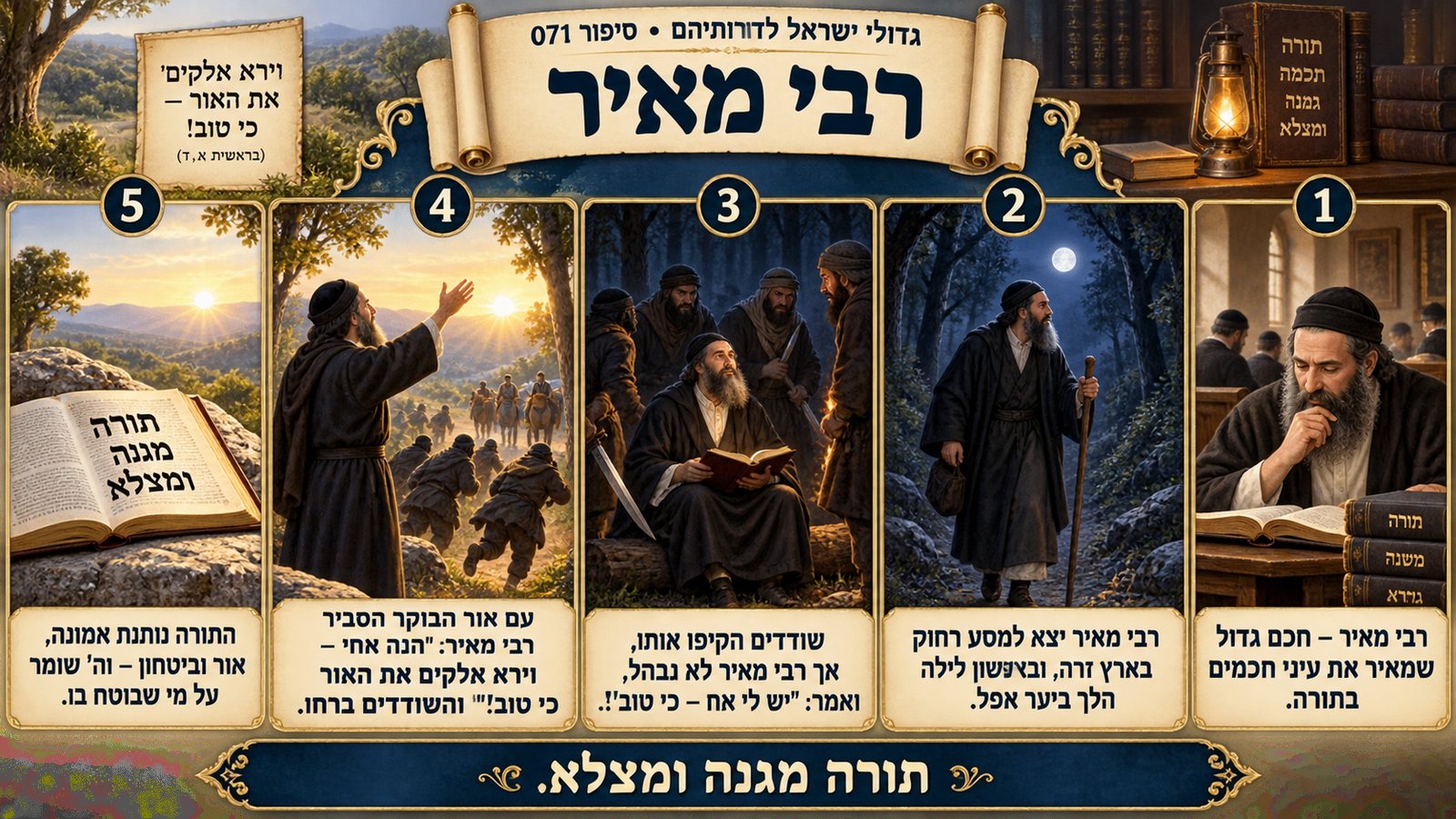 תמונת סיכום — רבי מאיר: רבי מאיר