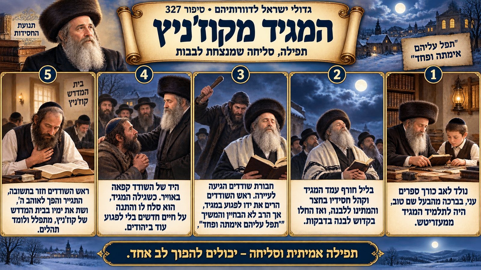 תמונת סיכום — תנועת החסידות: המגיד מקוז'ניץ