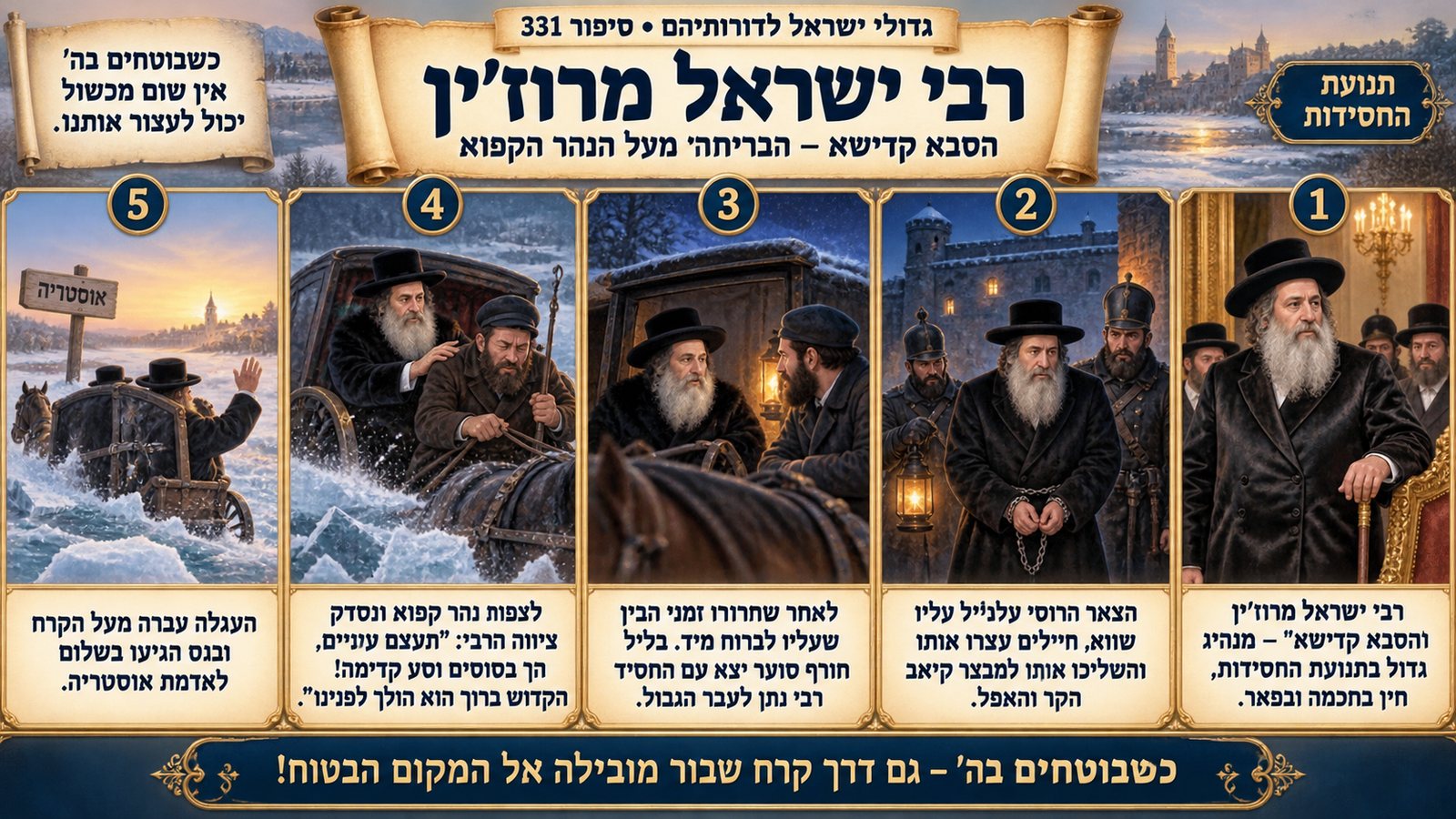 תמונת סיכום — תנועת החסידות: רבי ישראל מרוז'ין