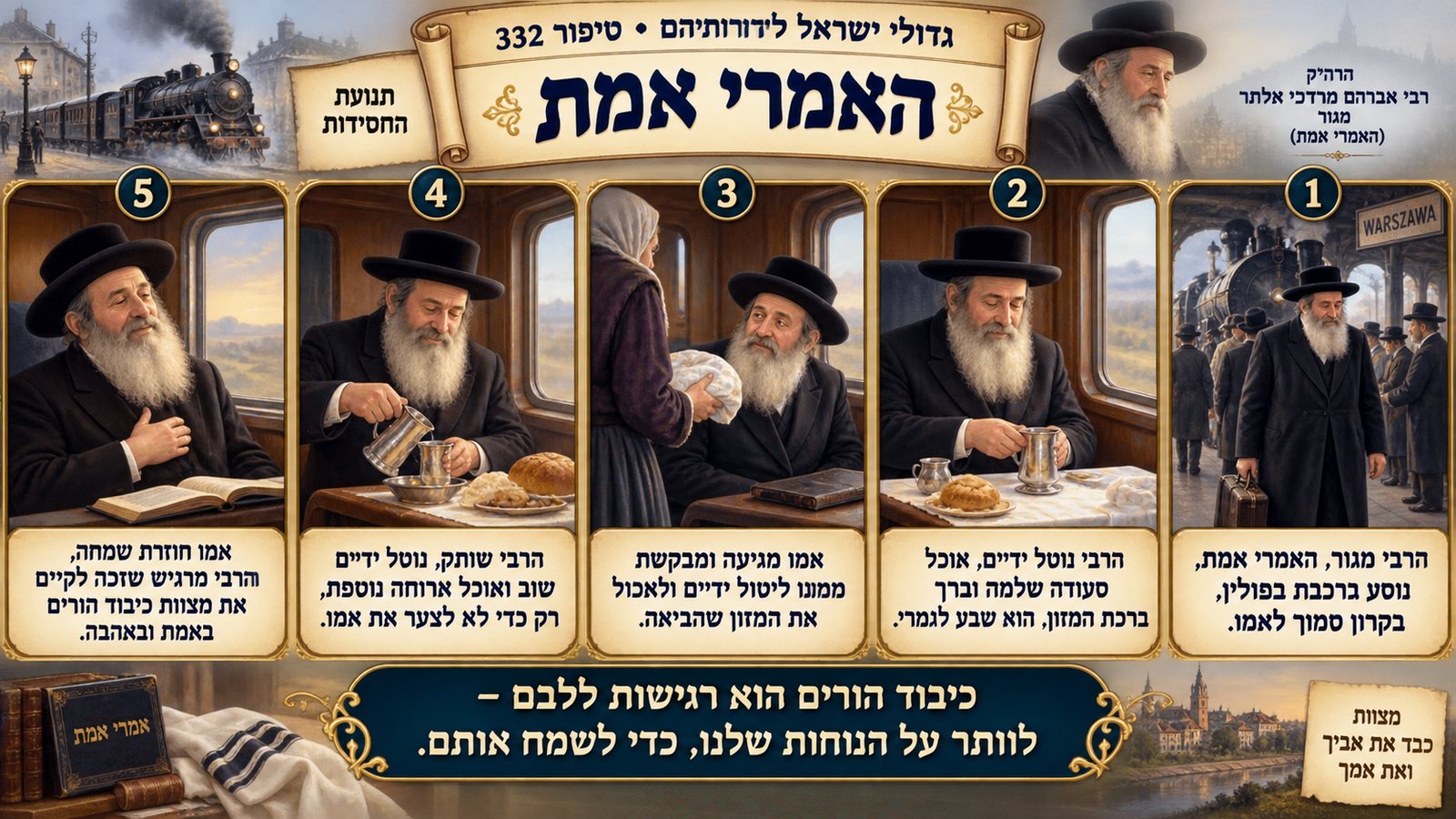 תמונת סיכום — תנועת החסידות: האמרי אמת