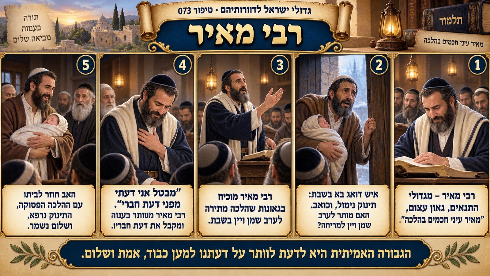 תמונת סיכום — רבי מאיר: רבי מאיר