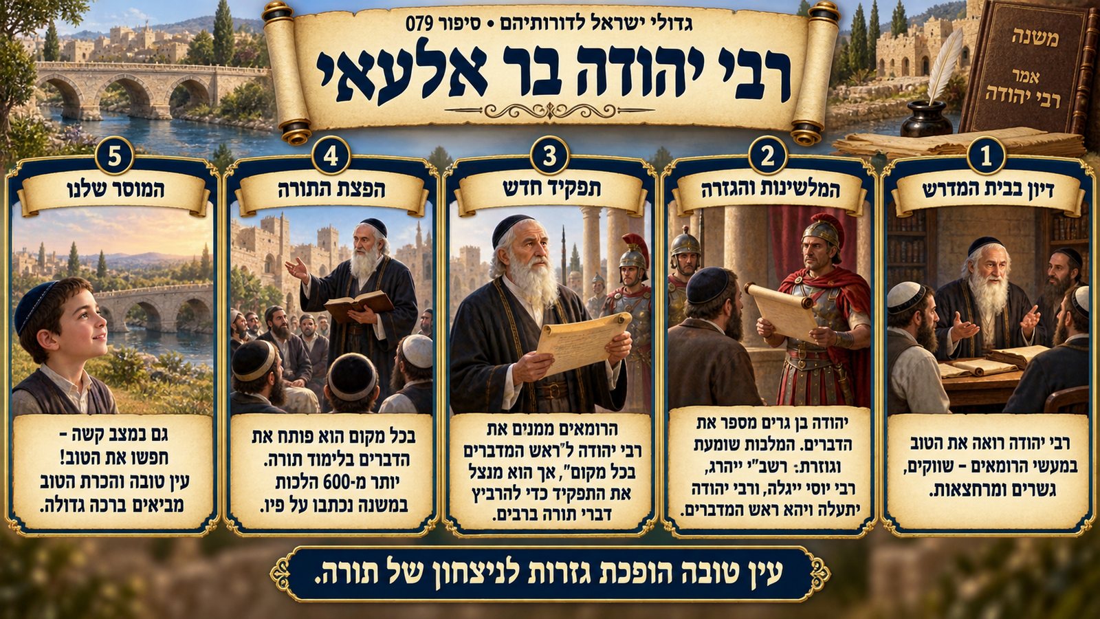 תמונת סיכום — רבי יהודה בר אלעאי: רבי יהודה בר אלעאי
