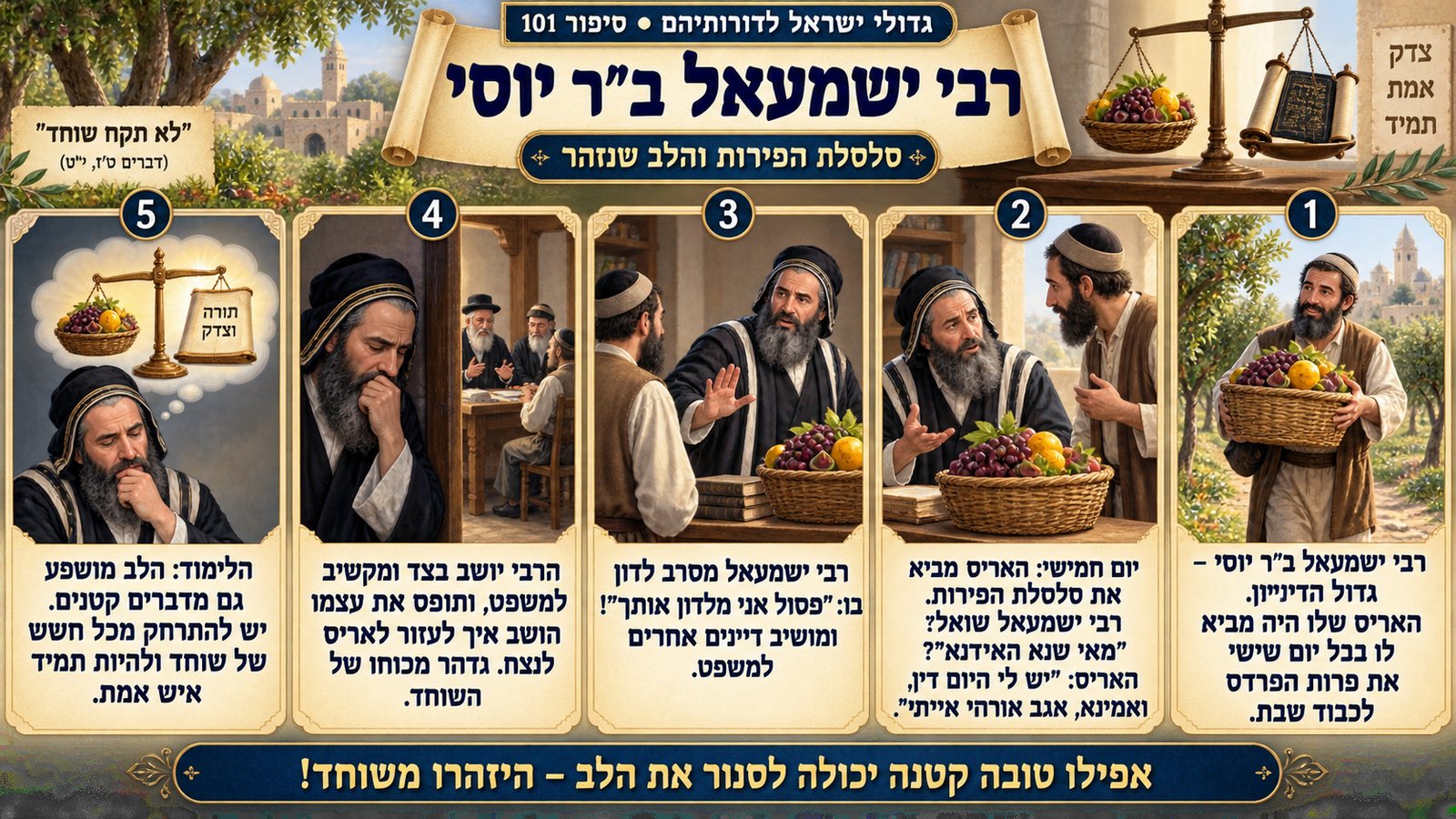 תמונת סיכום — רבי ישמעאל ב"ר יוסי: רבי ישמעאל ב"ר יוסי