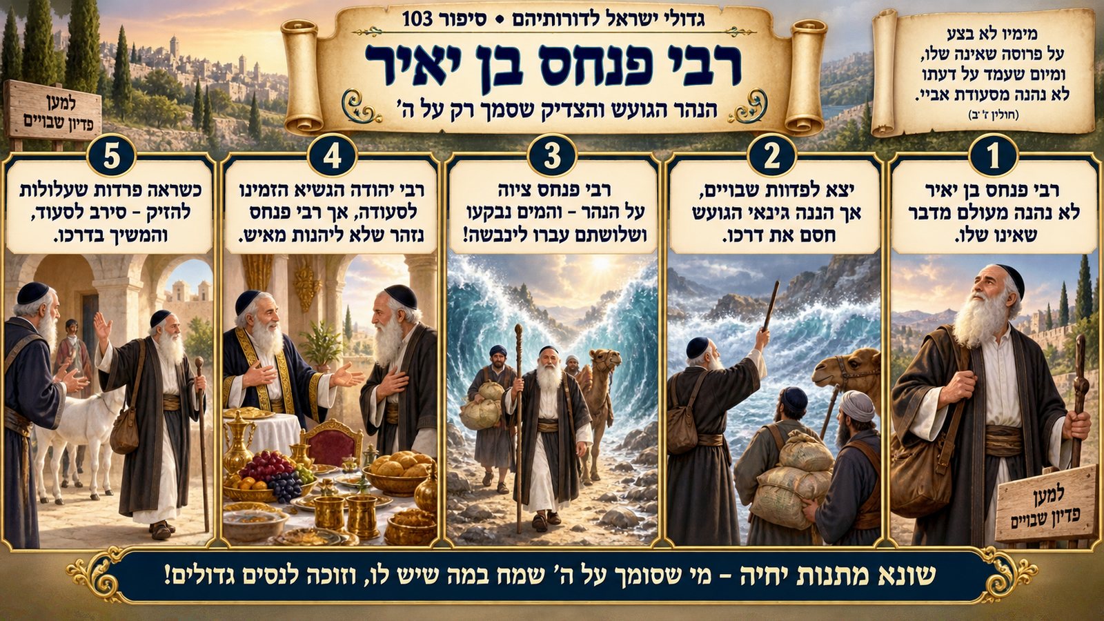 תמונת סיכום — רבי פנחס בן יאיר: רבי פנחס בן יאיר