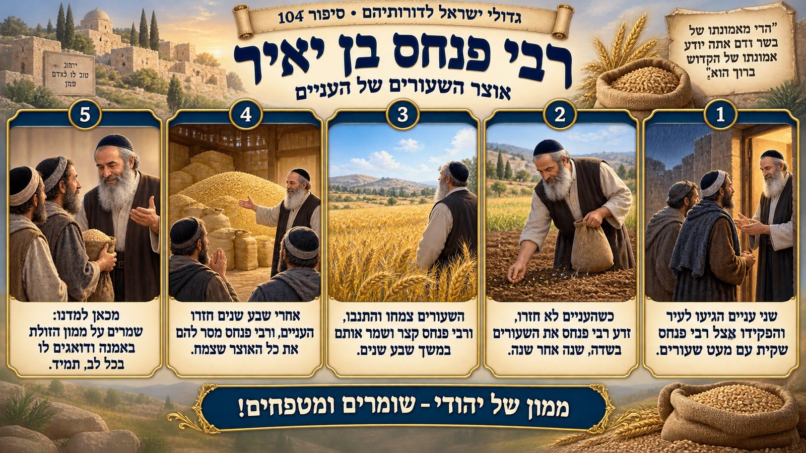 תמונת סיכום — רבי פנחס בן יאיר: רבי פנחס בן יאיר