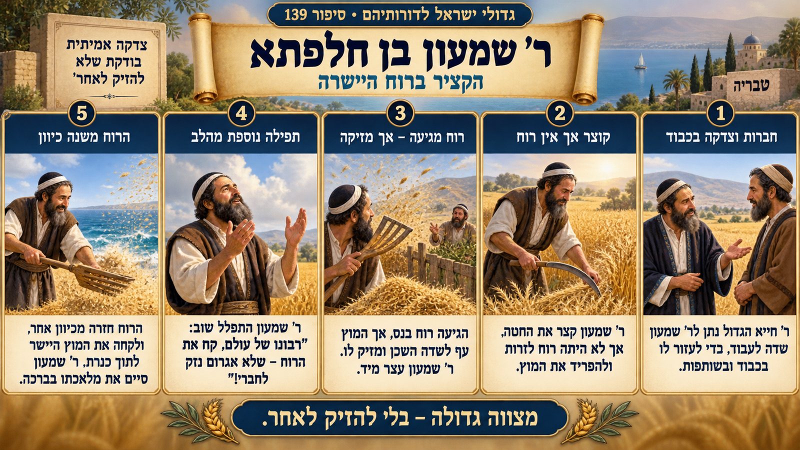 תמונת סיכום — ר' שמעון בן חלפתא: ר' שמעון בן חלפתא