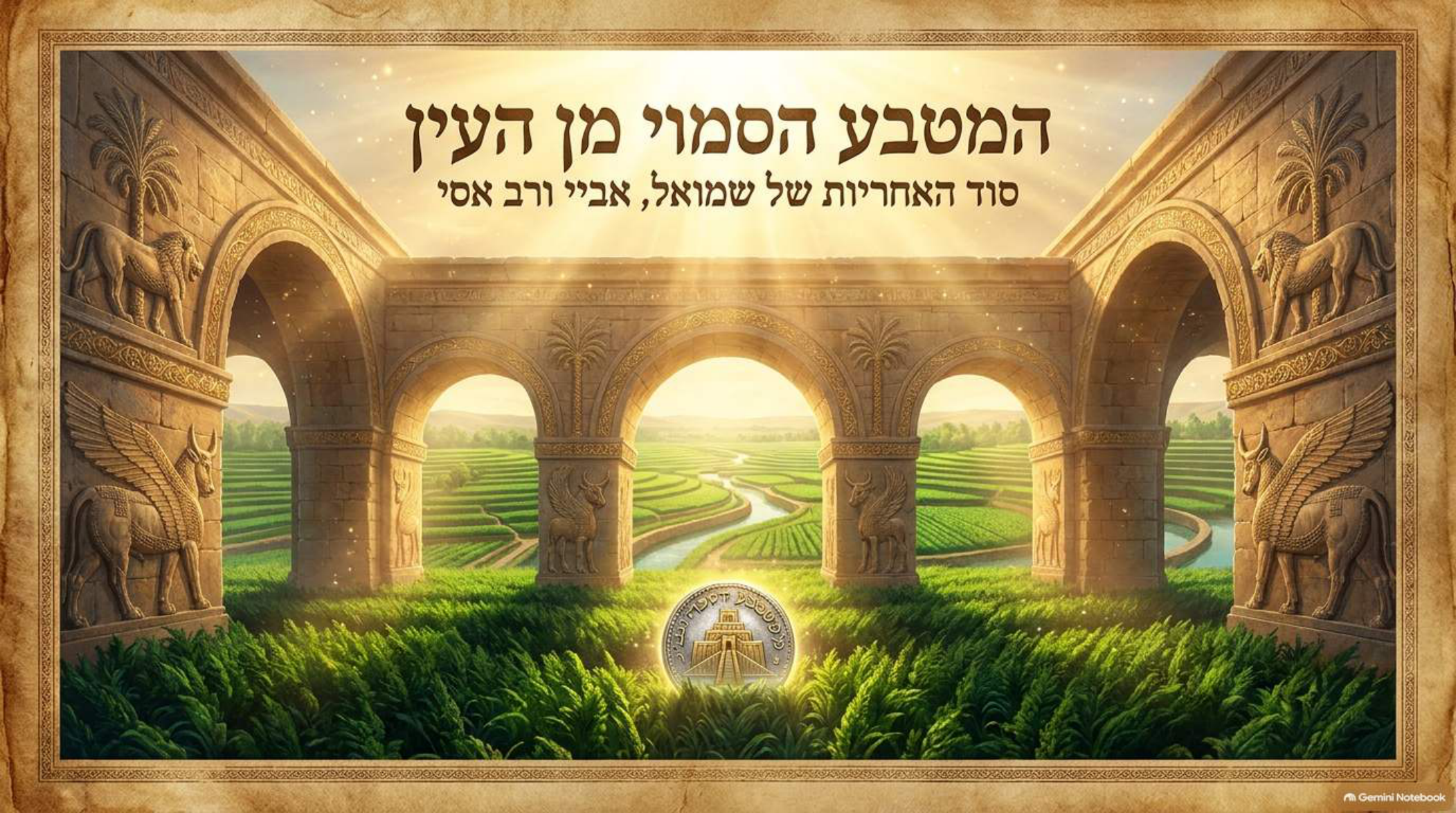 איור: שמואל, אביי ורב אסי — ההשגחה על הנכסים