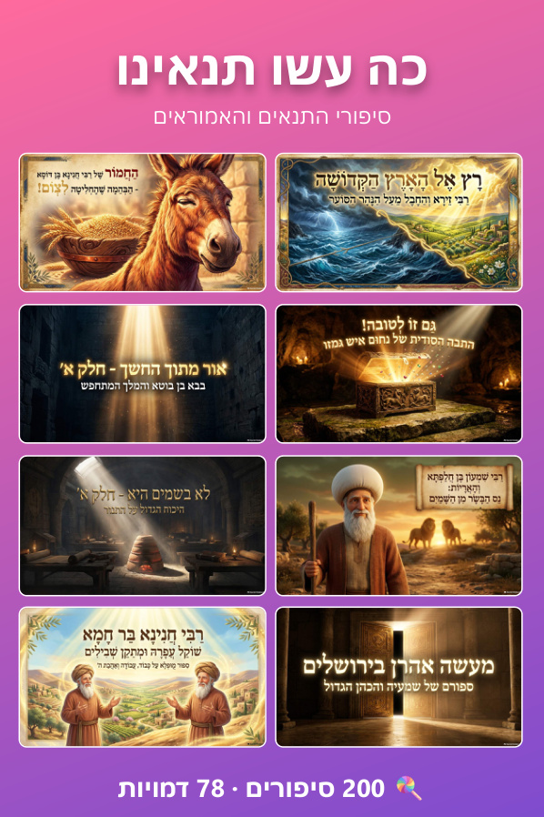 כה עשו תנאינו — סיפורי התנאים והאמוראים במצגות