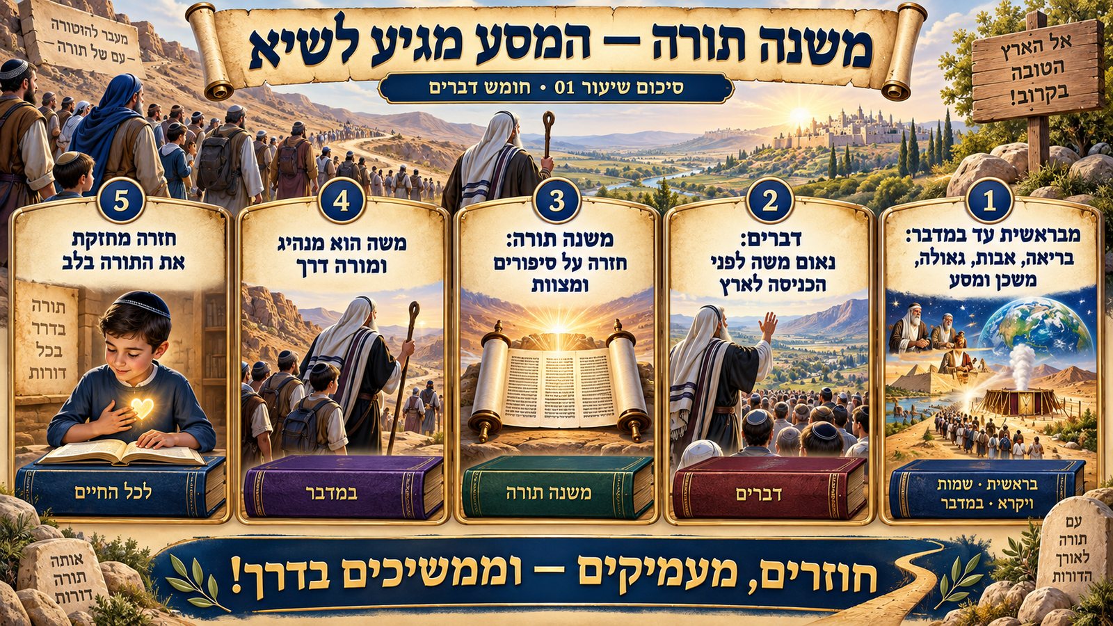 סיכום שיעור 01: משנה תורה — המסע מגיע לשיא