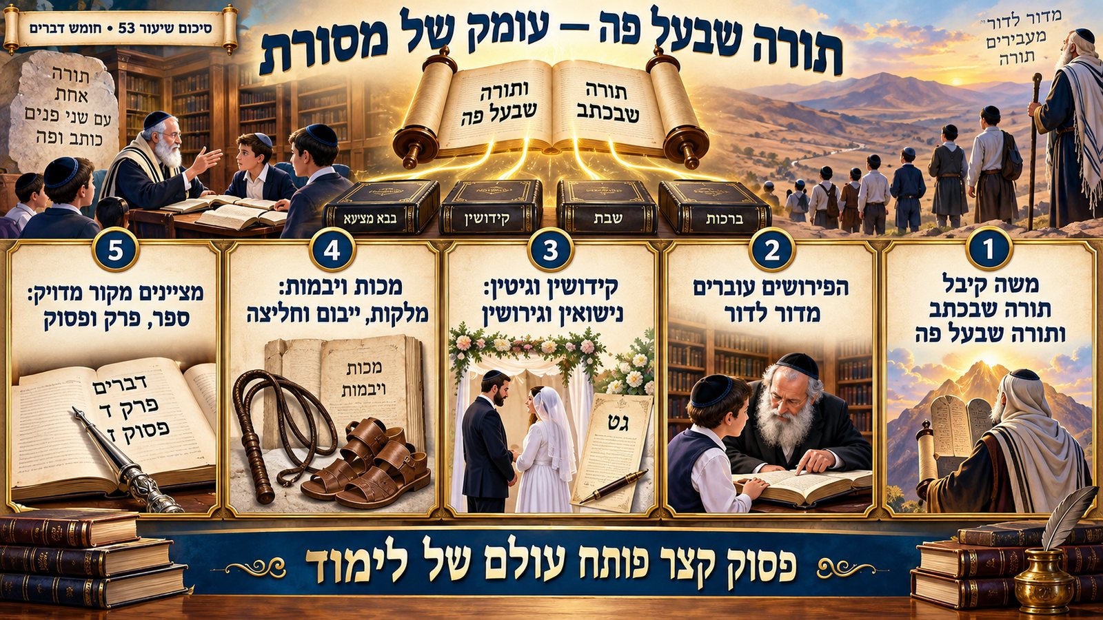 סיכום שיעור 53: תורה שבעל פה — עומק של מסורת