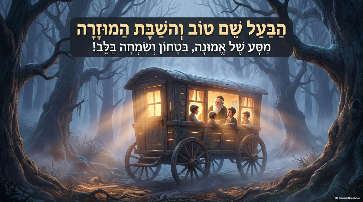 שקופית השער של המצגת: הבעל שם טוב והשבת המוזרה