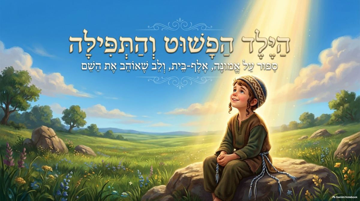 שקופית השער של המצגת: הילד הפשוט והתפילה