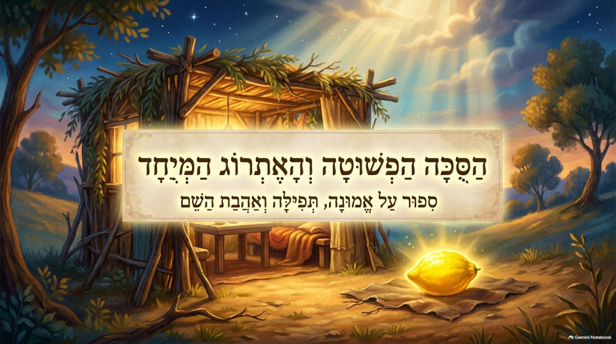 שקופית השער של המצגת: הסוכה הפשוטה והאתרוג המיוחד