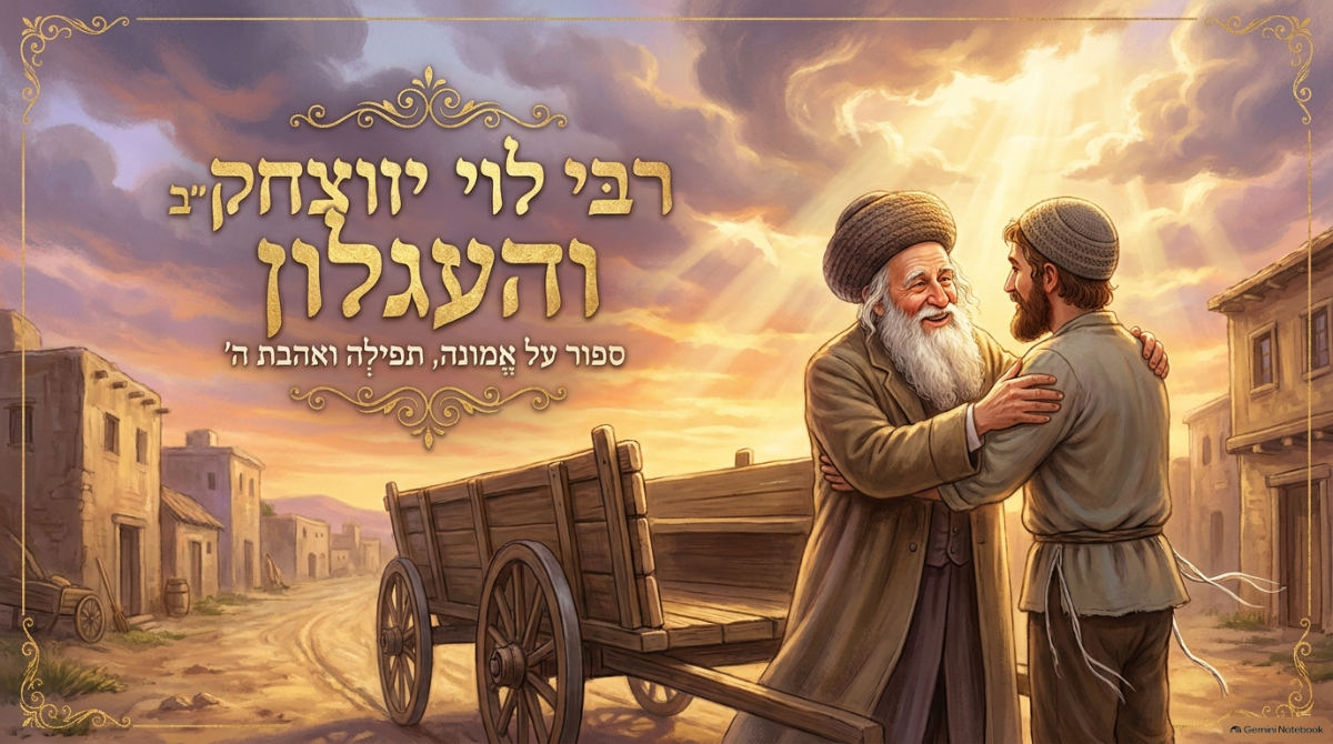 שקופית השער של המצגת: רבי לוי יצחק מברדיצ'ב והעגלון