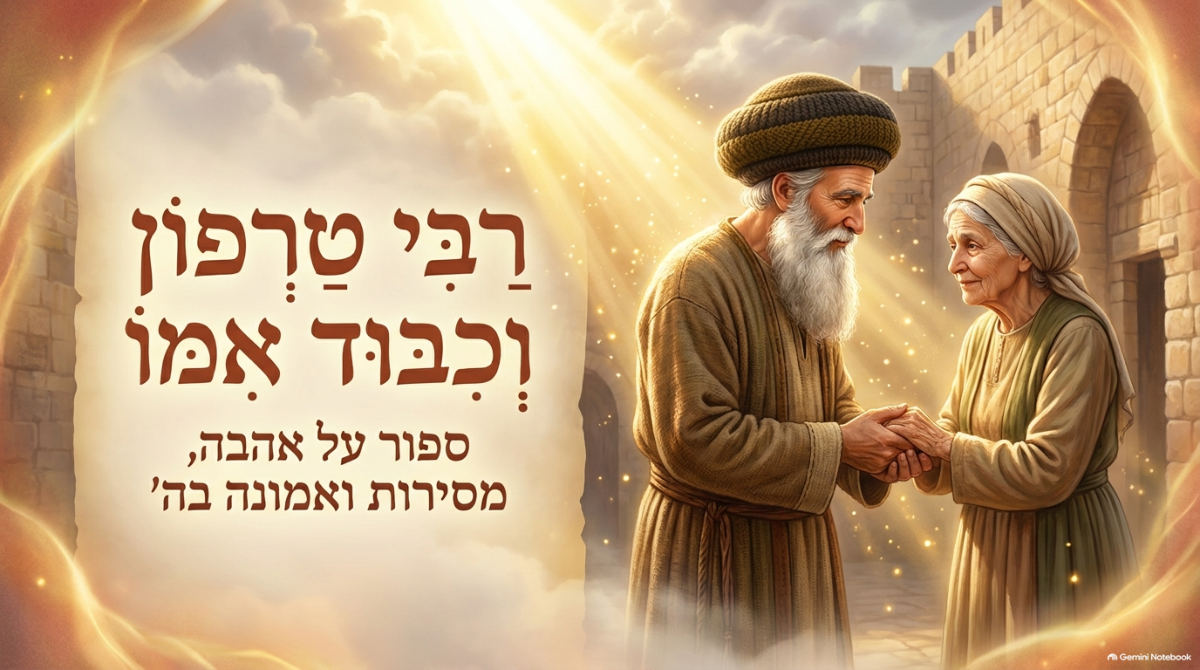 שקופית השער של המצגת: רבי טרפון וכיבוד אמו