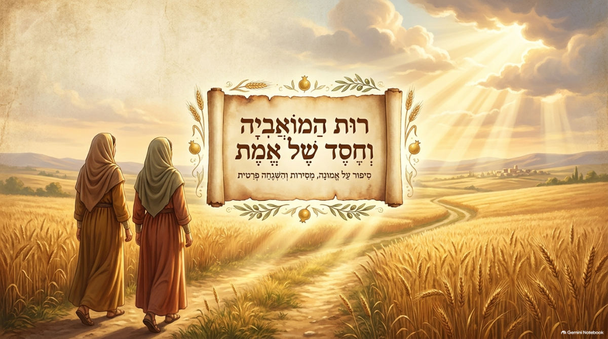 שקופית השער של המצגת: רות המואבייה וחסד של אמת