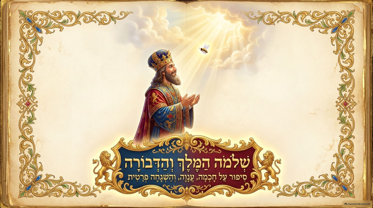 שקופית השער של המצגת: שלמה המלך והדבורה