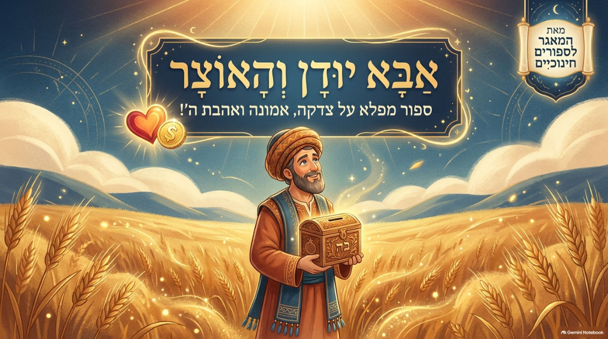 שקופית השער של המצגת: אבא יודן והאוצר