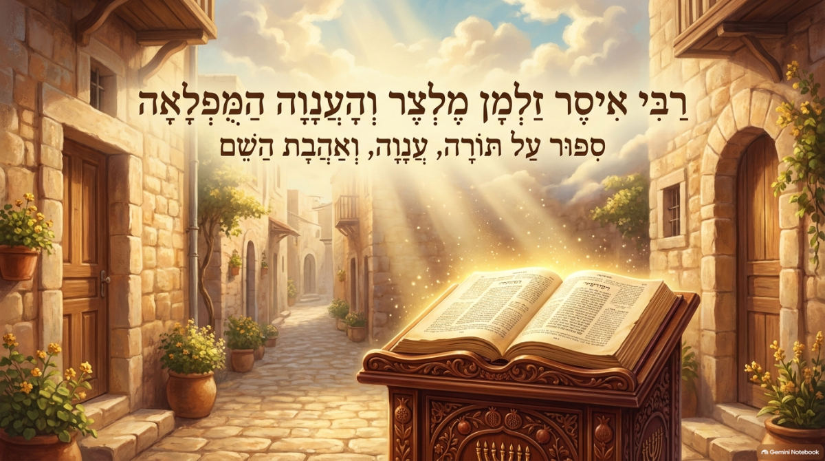 שקופית השער של המצגת: רבי איסר זלמן מלצר והענווה המופלאה