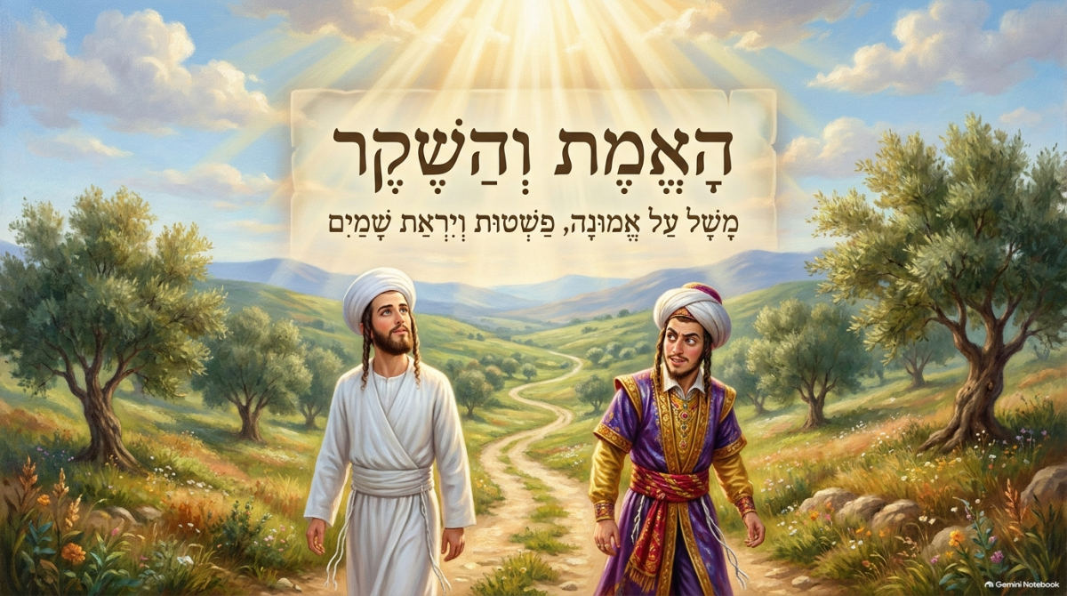 שקופית השער של המצגת: האמת והשקר