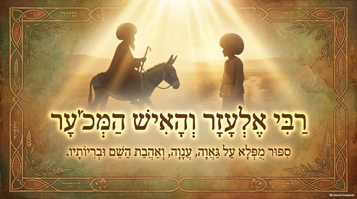 שקופית השער של המצגת: רבי אלעזר והאיש המכוער