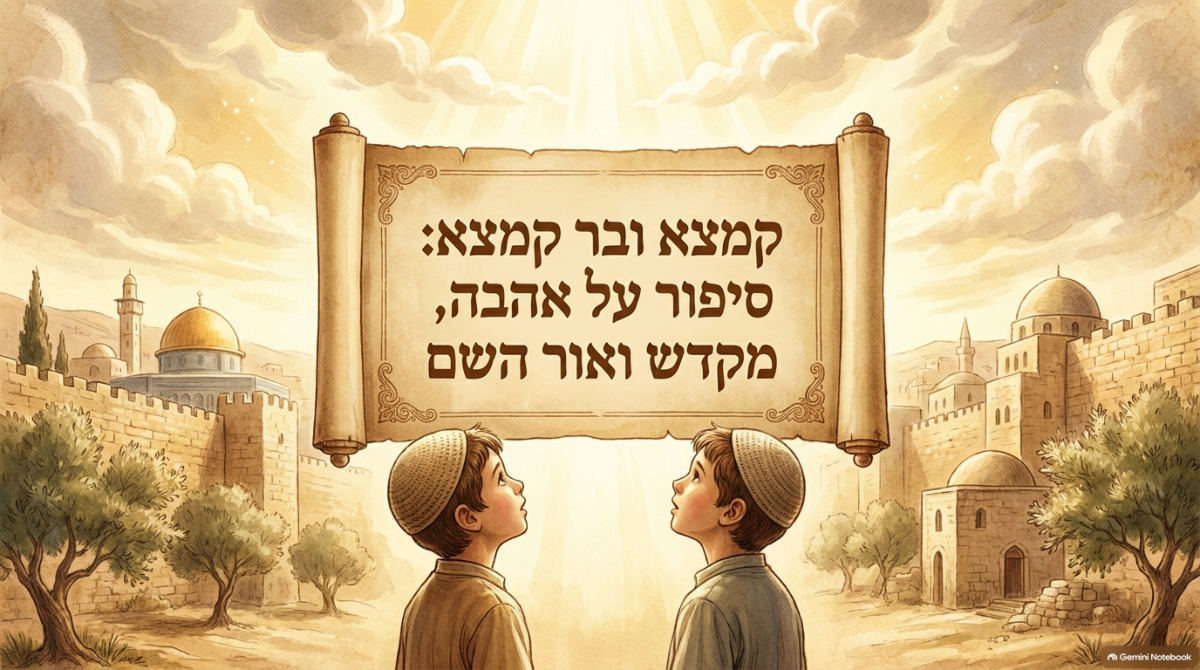 שקופית השער של המצגת: קמצא ובר קמצא