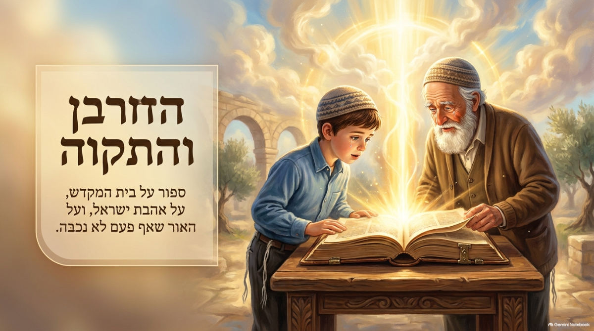 שקופית השער של המצגת: החורבן והתקווה