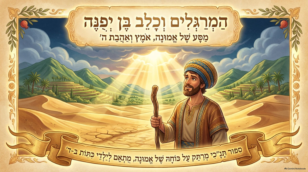 שקופית השער של המצגת: המרגלים וכלב בן יפונה