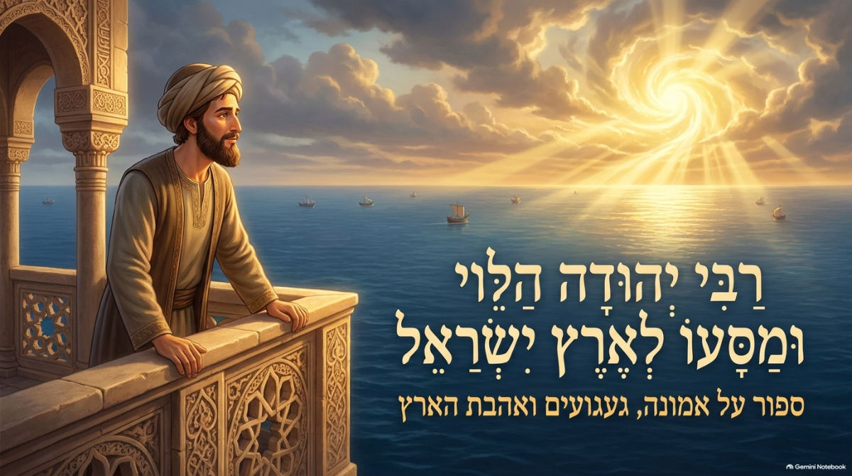 שקופית השער של המצגת: רבי יהודה הלוי ומסעו לארץ ישראל