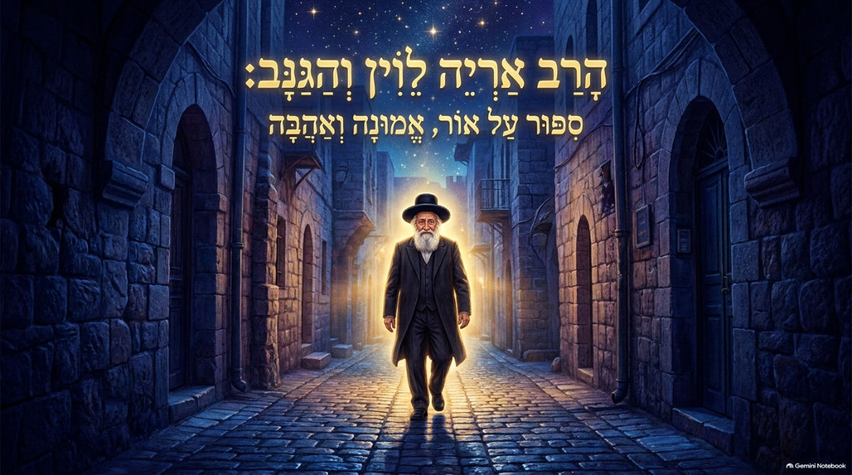 שקופית השער של המצגת: הרב אריה לוין והגנב